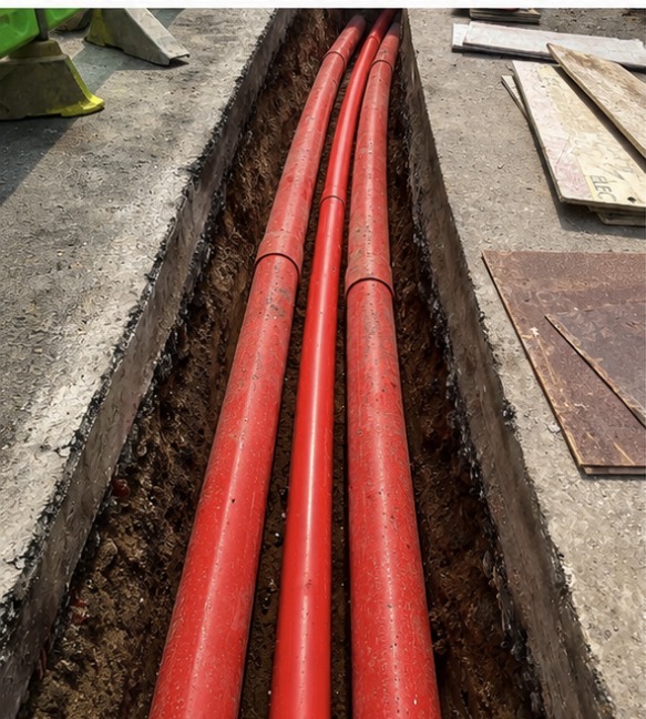 Network Plus utility duct installation
